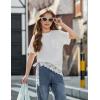 Arshiner Girls Oversized T Shirts with Pocket Short Sleeve Basic Crewneck Summer Casual Loose Tops Clothes 5-14 Years(White)