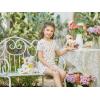 Arshiner Girls Shorts Set 2‑Piece Ribbed Knit Summer Outfit Short Sleeve Top & Elastic Waist Shorts Casual Playwear(Floral)