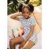 Arshiner Girls Shorts Set 2‑Piece Ribbed Knit Summer Outfit Short Sleeve Top & Elastic Waist Shorts Casual Playwear(Leopard)