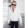 Arshiner Girls Zip Up Hoodies Cropped Full-Zip Hoodie Kids Casual Sweatshirt Spring Fall Jackets with Pockets(White)