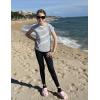 Arshiner Girls Cap Sleeve T Shirts Ruched Knot Side Summer Crewneck Casual Tops Blouse Tee(Black Stripe)