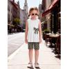 Arshiner Toddler Girl Clothes 2 Piece Bowknot Sleeveless Top Dress and Leggings Shorts Set Kids Summer Outfits(Brown Leopard)