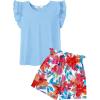 Blue-floral Print