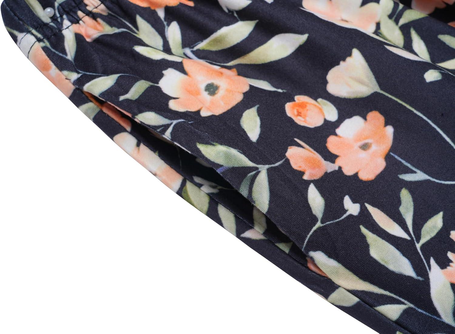 image:imageArshiner Girls 2 Piece Outfits Long Sleeve Ruffled Tops and Pants with Pockets Clothing Set for 614YBlackOrange Flower