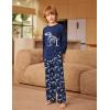 Arshiner Boys Pajamas Set Long Sleeve Sleepwear 2 Piece Pajama Set for Big Boys 6-14 Years(Dinosaur)