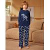 Arshiner Boys Pajamas Set Long Sleeve Sleepwear 2 Piece Pajama Set for Big Boys 6-14 Years(Dinosaur)