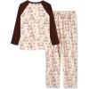 Arshiner Boys Pajamas Set Long Sleeve Sleepwear 2 Piece Pajama Set for Big Boys 6-14 Years(Polar Bear)