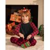 Arshiner Boys Pajamas Set Long Sleeve Sleepwear 2 Piece Pajama Set for Big Boys 6-14 Years(Red Plaid)