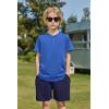 Arshiner Boys Summer Clothing Sets 3-button Short Sleeve Tee and Shorts Casual Outfits for 5-12 Years(Blue & Navy)