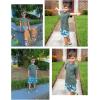 Arshiner Boys Summer Clothing Sets 3-button Short Sleeve Tee and Shorts Casual Outfits for 5-12 Years(Green & Camo)