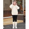 Arshiner Girls 2 Piece Outfits Fuzzy Long Sleeve Hoodie Sweatshirts and Patchwork Legging Pants Casual Clothing Sets(Graphic Print)