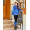 Arshiner Girls 2 Piece Outfits Fuzzy Long Sleeve Hoodie Sweatshirts and Patchwork Legging Pants Casual Clothing Sets(Tie Dye Blue)