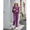 Arshiner Girls 2 Piece Outfits Long Sleeve Ruffled Tops and Pants with Pockets Clothing Set for 6-14Y(Pale Lilac)