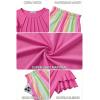Arshiner Girls 2 Piece Outfits Summer Ruffle Sleeve Top and Paperbag Waist Shorts Set with Pockets Size 5-13 Years(Pink Stripe)