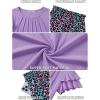 Arshiner Girls 2 Piece Outfits Summer Ruffle Sleeve Top and Paperbag Waist Shorts Set with Pockets Size 5-13 Years(Pruple Leopard)
