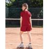 Arshiner Girls Summer 2 Piece Outfits Short Sleeve T Shirts Top and Shorts Clothing Sets with Pockets(Red)
