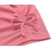 Arshiner Girls Summer Clothing Sets 2 Piece Outfits Knit Ruched Knot Side Tank Top and High Waist Shorts with Pockets(Pink Flower)