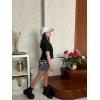 Arshiner Girls Tie Dye Two Piece Outfit Short Sleeve Pullover Crop Tops and Short Pants Sweatsuits Tracksuits(Leopard)