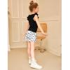 Arshiner Toddler Girl 2 Piece Short Sets Baby Girls Floral-Print Clothes Twist Front Top and Short with Pocket Summer Outfits(Cow Print)