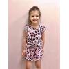 Arshiner Toddler Girl 2 Piece Short Sets Baby Girls Floral-Print Clothes Twist Front Top and Short with Pocket Summer Outfits(Pink Leopard Print)