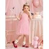 Arshiner Toddler Tulle Dress Girls Spaghetti Strap Birthday Princess Photoshoot Tutu Dresses(Pink Flower)