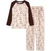 Arshiner Boys Pajamas Set Long Sleeve Sleepwear 2 Piece Pajama Set for Big Boys 6-14 Years(Polar Bear)
