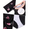 Arshiner Girls’ 3 Pieces Swimsuits Short Sleeve Crop Tops Skirt Bikini Set Rash Guard Swimwear for 5-13 Years Girl(Pattern 5)