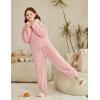 Arshiner Girls Clothes 2 Piece Fuzzy Outfits Winter Warm Fleece Loose Pullover Sweatshirt and Sweatpant Sweatsuit(Pink)