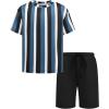 Blue/Black/White Stripe