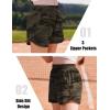 Arshiner Girls Athletic Shorts with 3 Zipper Pockets Running Shorts Basketball Soccer Gym Sports Active with Liner Kids(Camouflage)