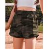 Arshiner Girls Athletic Shorts with 3 Zipper Pockets Running Shorts Basketball Soccer Gym Sports Active with Liner Kids(Camouflage)