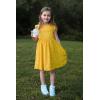 Arshiner Girls Dress Casual Ruffle Sleeveless A Line Summer Dresses with Pockets 4-12 Years(Yellow)