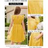 Arshiner Girls Dress Casual Ruffle Sleeveless A Line Summer Dresses with Pockets 4-12 Years(Yellow)