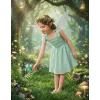 Arshiner Girls Dresses Ruched Smocked Back Spaghetti Strap Bow Summer Boho Beach Party Sundress(Sage Green)