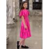 Arshiner Girls Dresses Summer Ruffle Sleeve Swiss Dot V Neck Twirl Birthday Party Midi Dress with Pockets(Rose Red)