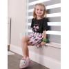 Arshiner Girls Pajamas Set Short Sleeve Pjs Sleepwear 3PCS Summer Lounge Sets Nightwear(Bow Plaid)