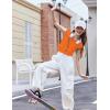 Arshiner Trendy Crop Tops for Girls Short Sleeve Summer Shirts Square Neck Slim Fit Tee Blouse(Orange)