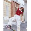 Arshiner Trendy Crop Tops for Girls Short Sleeve Summer Shirts Square Neck Slim Fit Tee Blouse(Red)