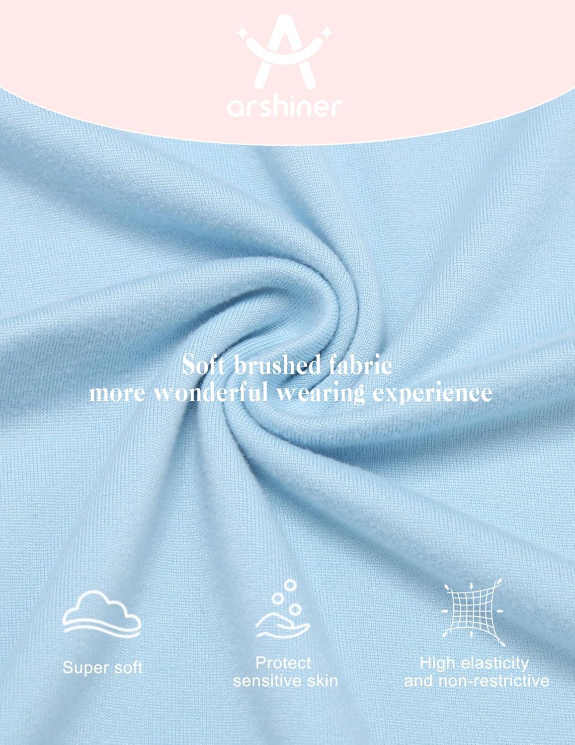 image:imageArshiner Pajamas for Girls Summer Short Sleeve Sleepwear Kids Soft Cute Snug Fit Pjs SetsBlue