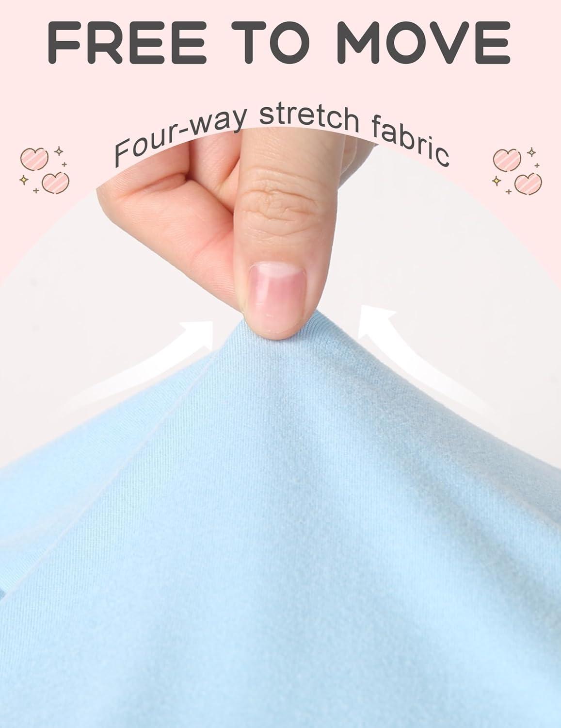 image:imageArshiner Pajamas for Girls Summer Short Sleeve Sleepwear Kids Soft Cute Snug Fit Pjs SetsBlue Purple Ocean