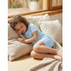 Arshiner Pajamas for Girls Summer Short Sleeve Sleepwear Kids Soft Cute Snug Fit Pjs Sets(Blue)