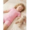 Arshiner Pajamas for Girls Summer Short Sleeve Sleepwear Kids Soft Cute Snug Fit Pjs Sets(Pink)