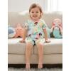 Arshiner Pajamas for Girls Summer Short Sleeve Sleepwear Kids Soft Cute Snug Fit Pjs Sets(Yellow Green Ocean)