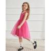 Arshiner Toddler Girls Tutu Dress Bow Shoulder Tulle Sleeveless Dresses Summer Party Sundress for 2-8Y(Hot Pink)