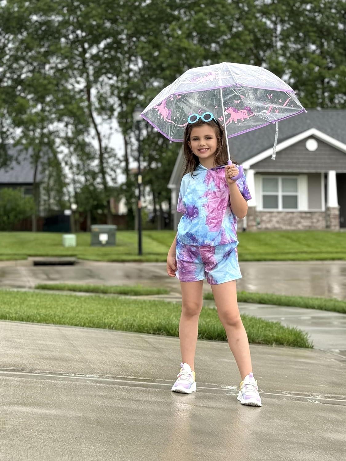 image:imageArshiner Girls Summer Outfits 2 Piece Set Drop Shoulder Hooded Top and Elastic Waist Shorts Loose Fit 614 YearsBluepurple