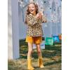 Arshiner Girl Baby Kid Waterproof Hooded Coat Jacket Outwear Raincoat Hoodies(Leopard)