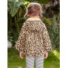 Arshiner Girl Baby Kid Waterproof Hooded Coat Jacket Outwear Raincoat Hoodies(Leopard)