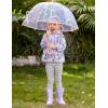 Arshiner Girl Baby Kid Waterproof Hooded Coat Jacket Outwear Raincoat Hoodies(Purple Flower)