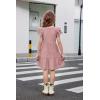 Arshiner Girls Summer Dresses Casual Flutter Sleeve A-Line Midi Dress with Pockets for 6-14 Years(Dusty Pink)