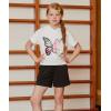 Arshiner Girls Summer Outfits 2 Piece Set Drop Shoulder Hooded Top and Elastic Waist Shorts Loose Fit 6-14 Years(Butterfly)